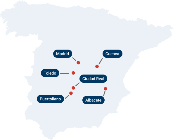 Mapa Destinos AISA