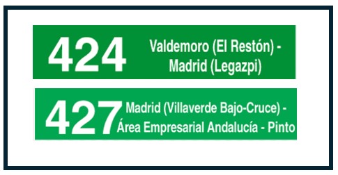Modificación de horarios en la línea 424 y 427